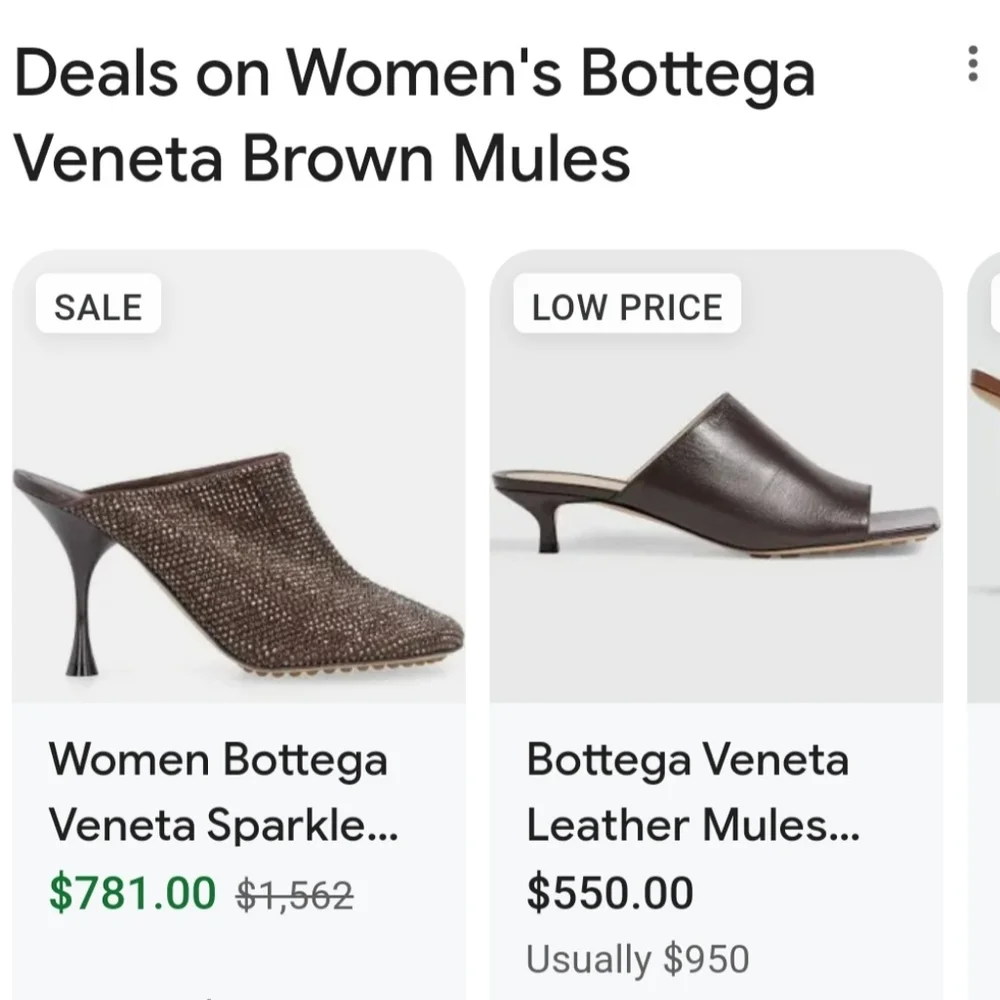 New Women's Bottega Veneta Brown Leather Raffia Stretch Mule Heels Size 7 US - Picture 8 of 15